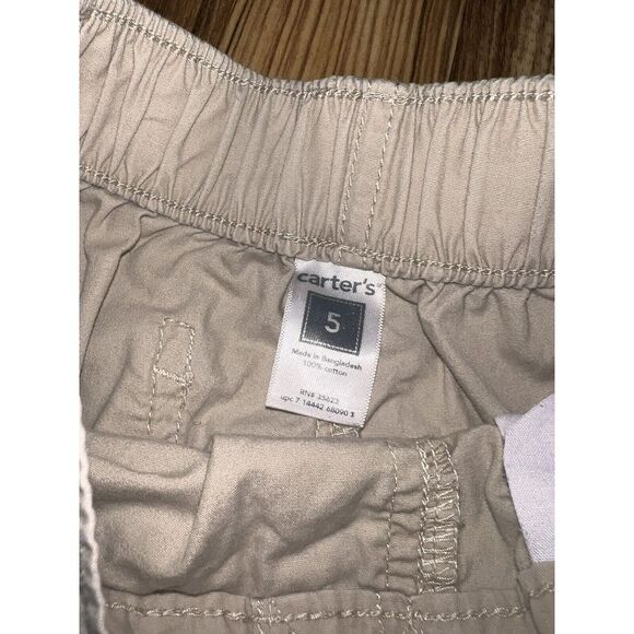 Old Navy Carter's TCP Jumping Beans Boys Shorts Cargo Khaki Sz 5 Lot Of 5 - Picture 3 of 9